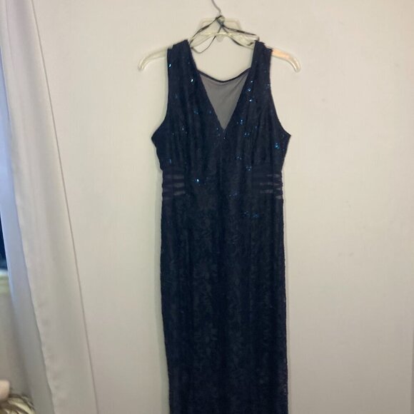 Alexa B Nites Lacy Dress, EUC, Size 14 - Picture 9 of 15